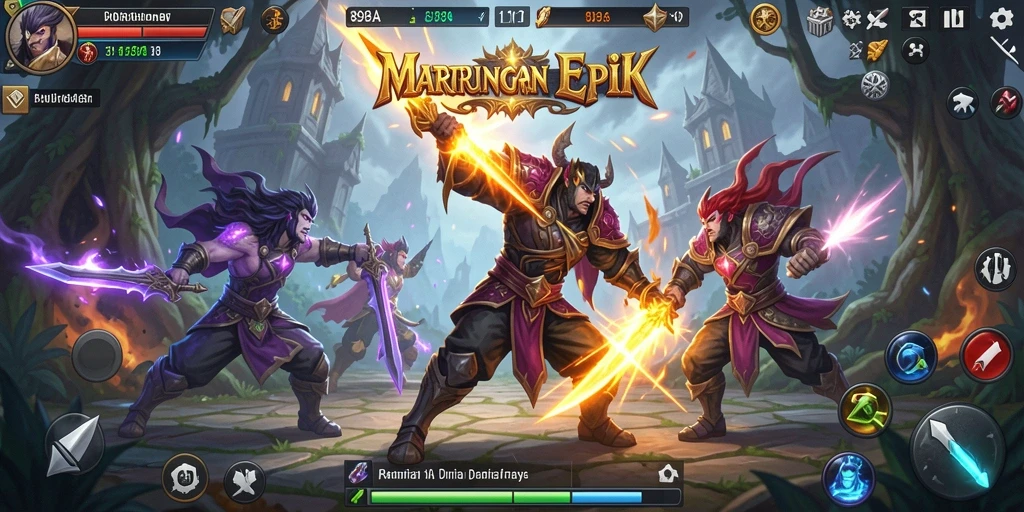 Screenshot menampilkan aksi seru dan pertarungan mendebarkan dalam 898A.