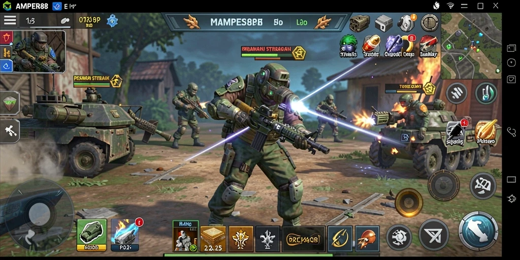 Tampilan gameplay AMPER88 yang mendebarkan dan penuh strategi.