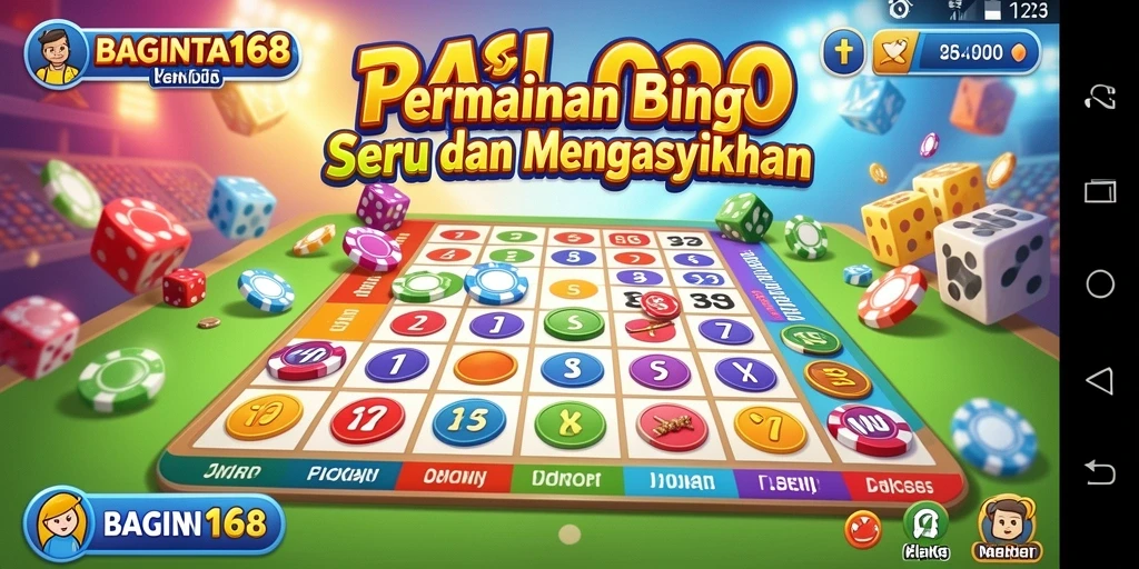 Tampilan gameplay seru dalam aplikasi Bingo BAGINTA168.