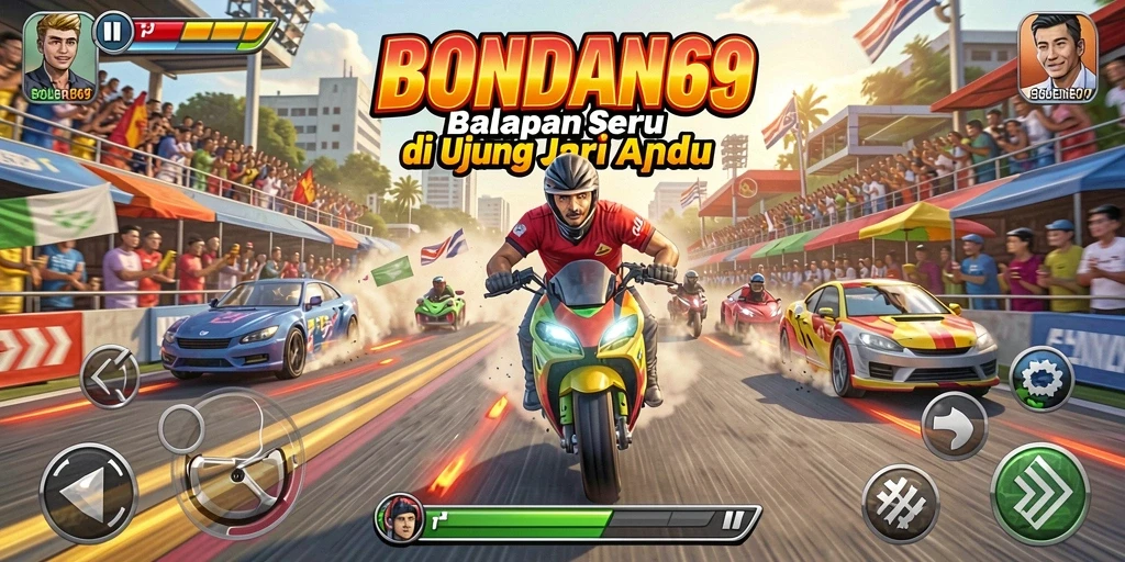 Gameplay seru BONDAN69 dengan balapan menegangkan di berbagai trek.