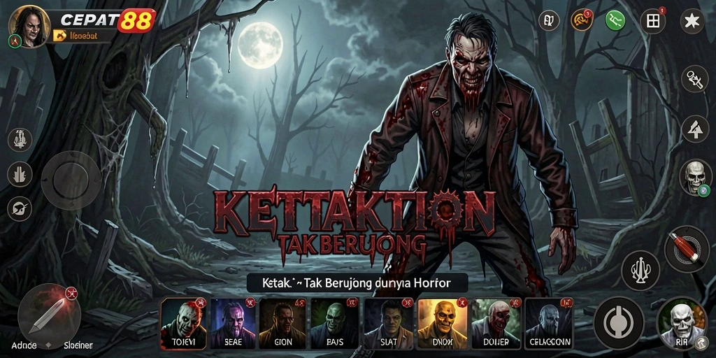 Screenshot CEPAT88 menampilkan suasana gameplay yang menyeramkan.