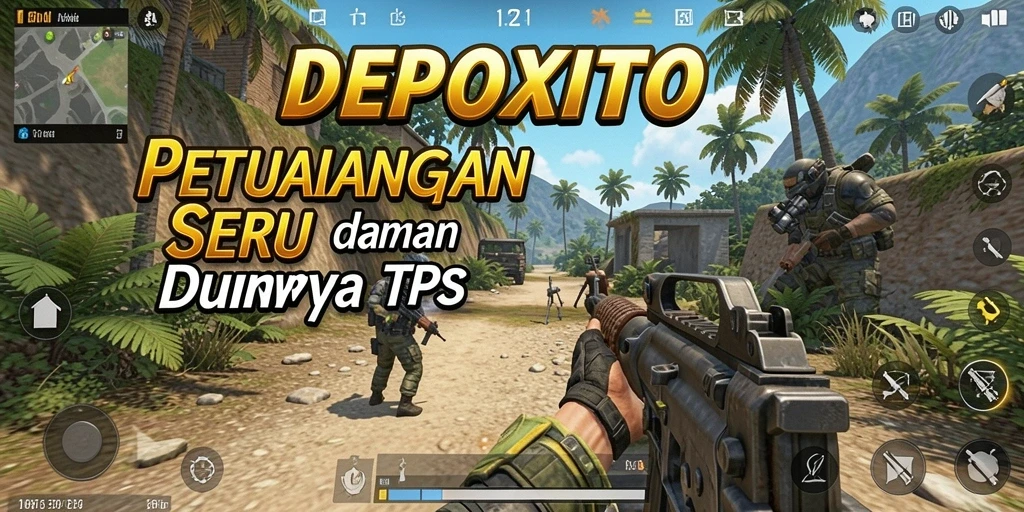 Tangkapan layar utama gameplay DEPOXITO yang menampilkan aksi mendebarkan dalam TPS.
