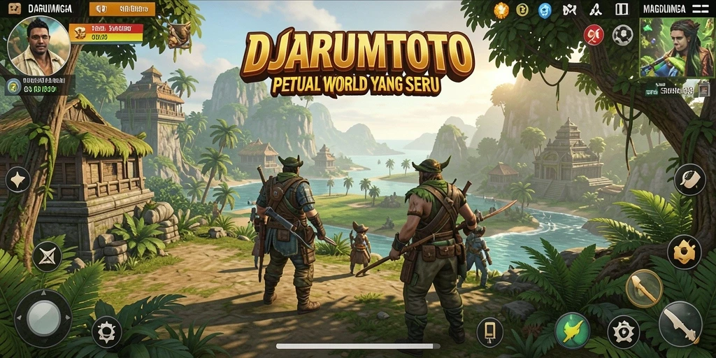 Screenshot gameplay DJARUMTOTO yang menampilkan keindahan dunia Open World.