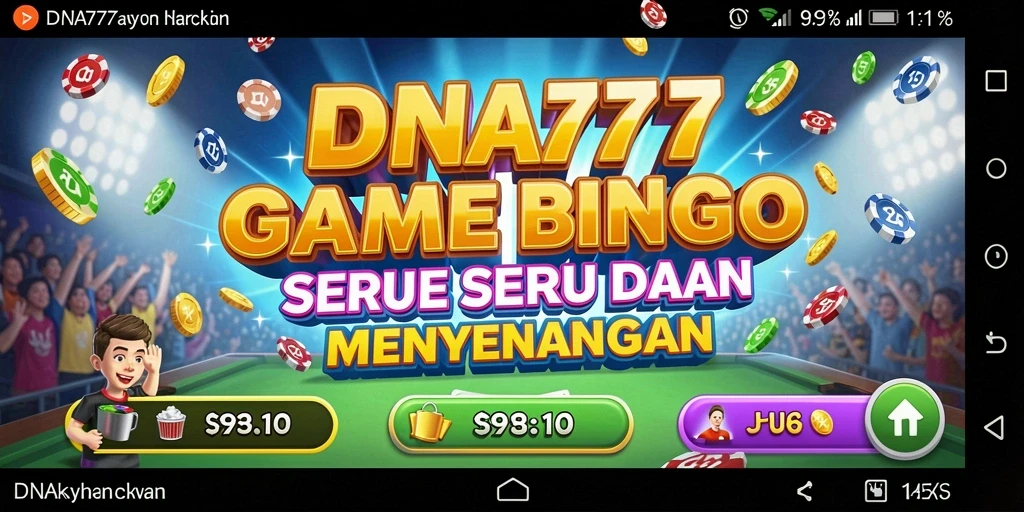 Tampilan gameplay seru dalam permainan Bingo DNA777.