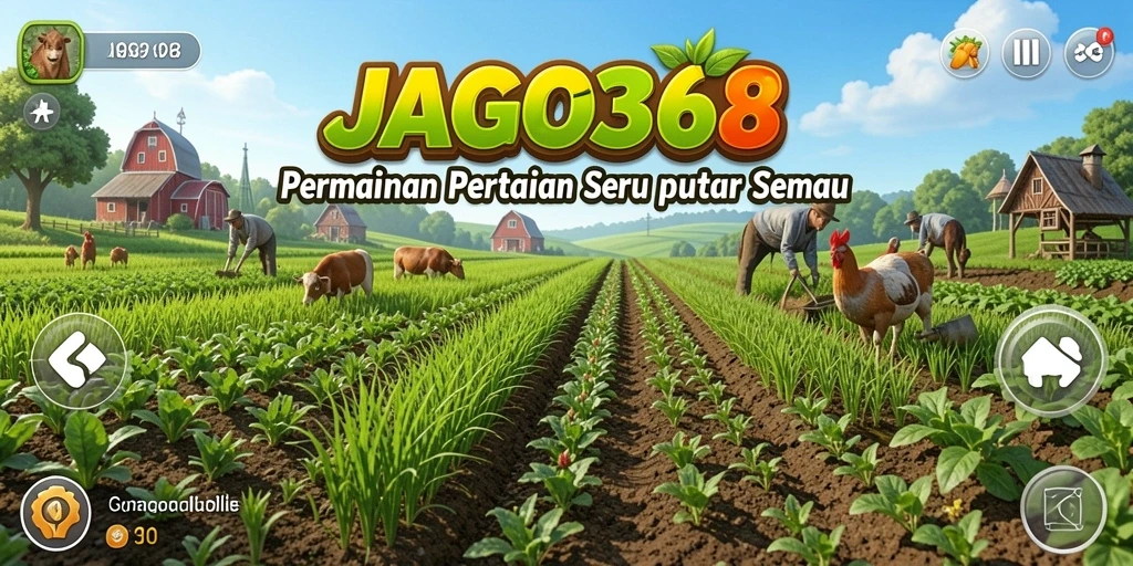 Tampilan gameplay JAGO368 yang menarik dengan aktivitas pertanian yang seru.