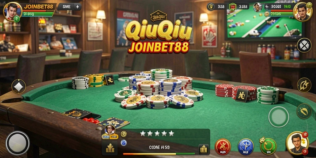 Tampilan gameplay QiuQiu yang seru di JOINBET88.