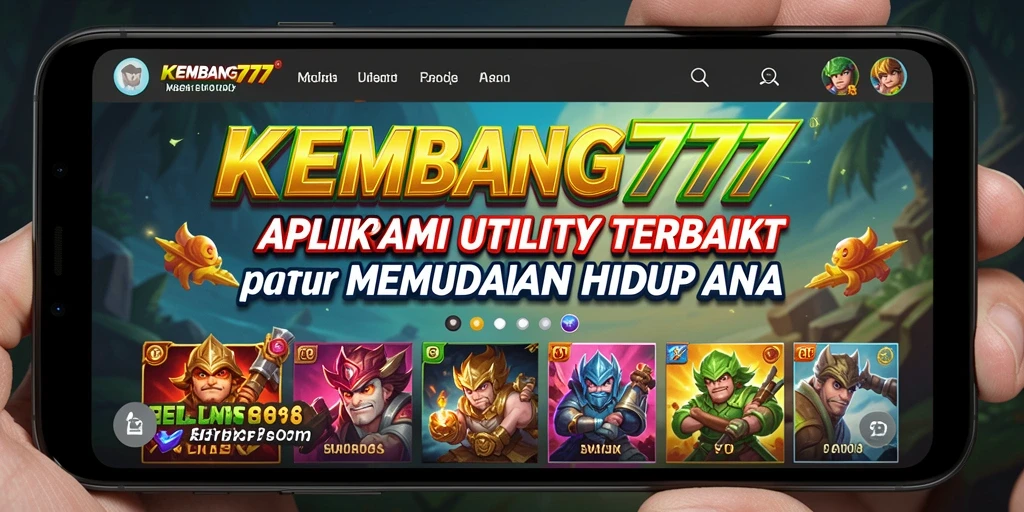 Tampilan antarmuka KEMBANG777 yang menarik dan sederhana untuk digunakan.