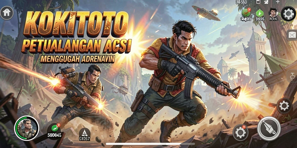 Tampilan gameplay KOKITOTO yang seru dan mendebarkan.
