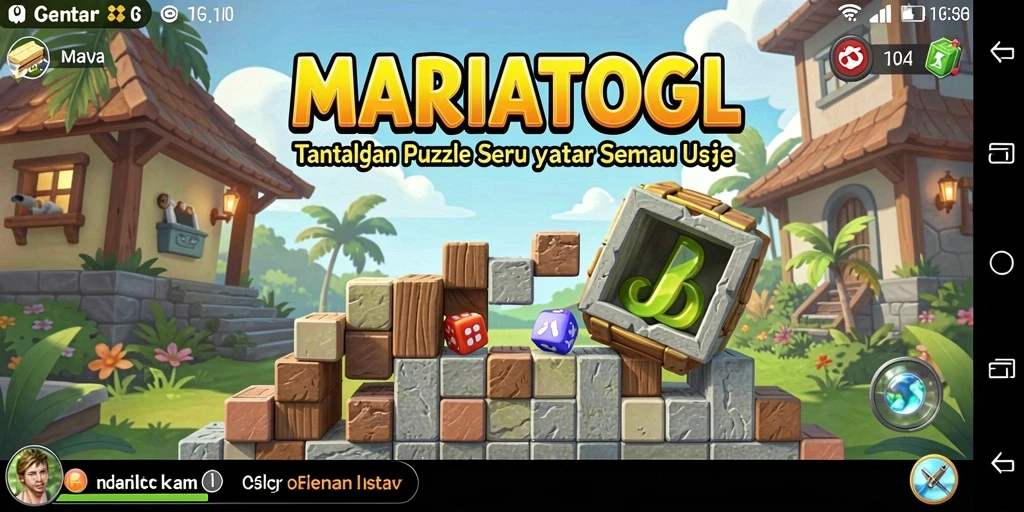Screenshot gameplay <strong>MARIATOGL</strong> yang menampilkan tantangan puzzle yang menarik.