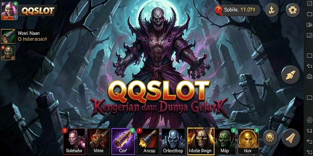 Gameplay menyeramkan di QQSLOT dengan suasana angker.