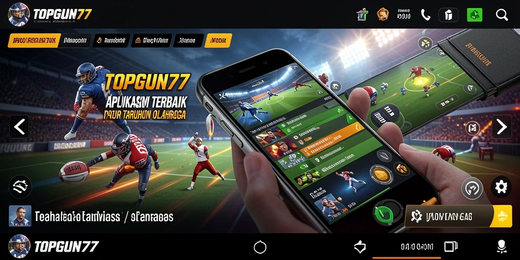 Tangkapan layar utama TOPGUN77 menunjukkan antarmuka taruhan yang menarik.