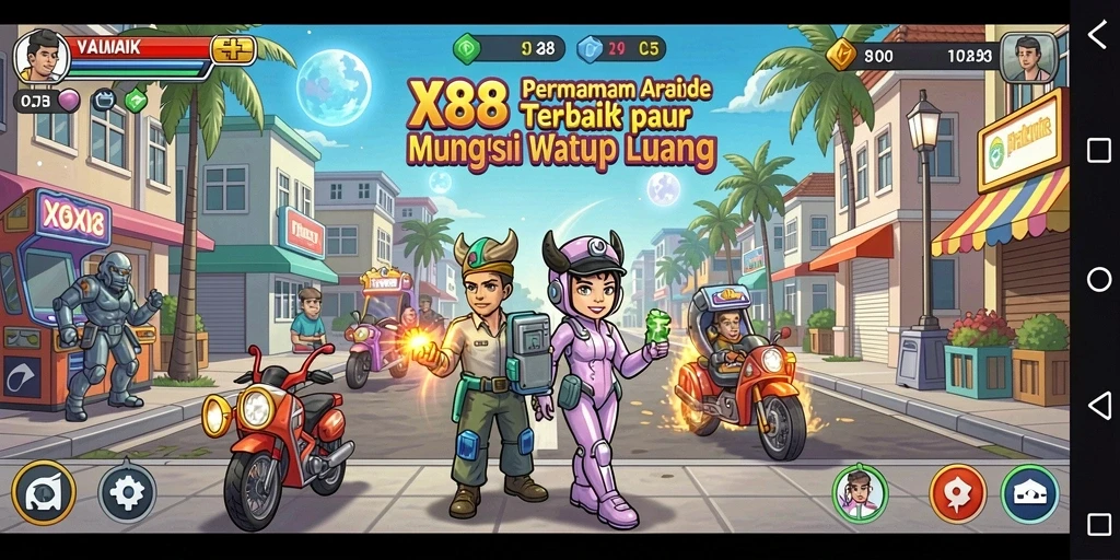 Screenshot <strong>X88</strong> menunjukkan aksi gameplay yang seru dan penuh tantangan.